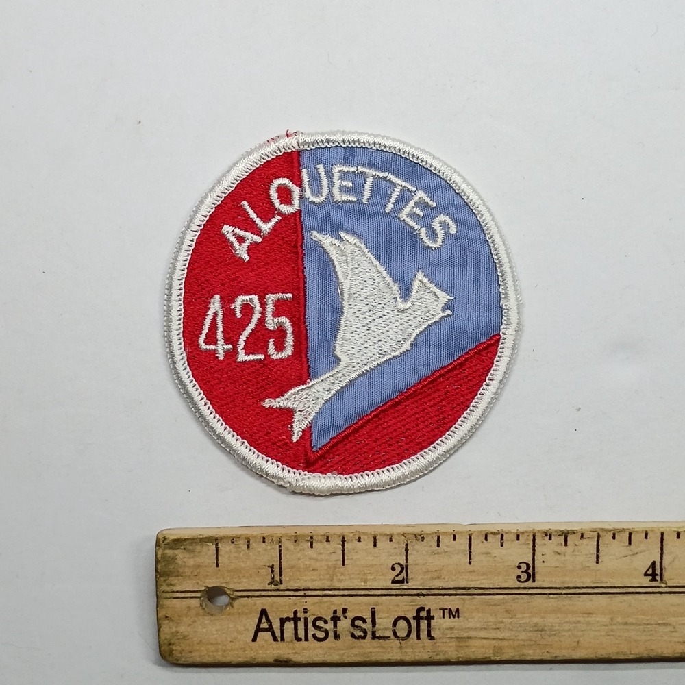 Canadian Air Force Alouettes 425 Squadron Embroidered Patch VTG